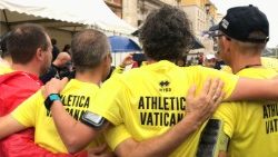 Члены спартыўнага клуба Athletica Vaticana 